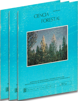 					Ver Vol. 12 Núm. 62 (1987): Ciencia Forestal en México
				