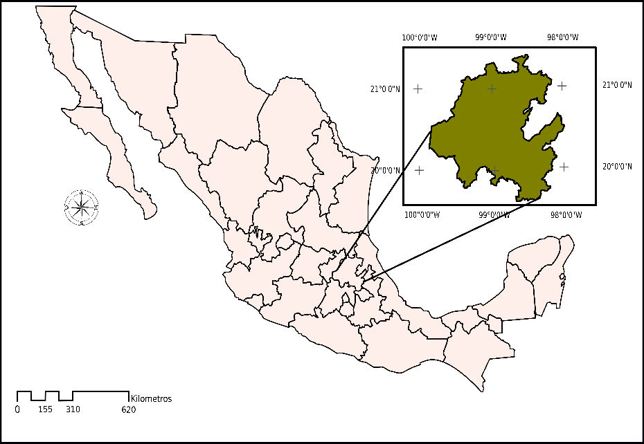 Figure 1. Location of the state