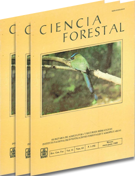 					View Vol. 13 No. 63 (1988): Ciencia Forestal en México
				